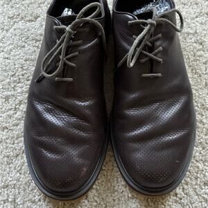 NoBull Brown Leather Dress Shoes Size 11.5